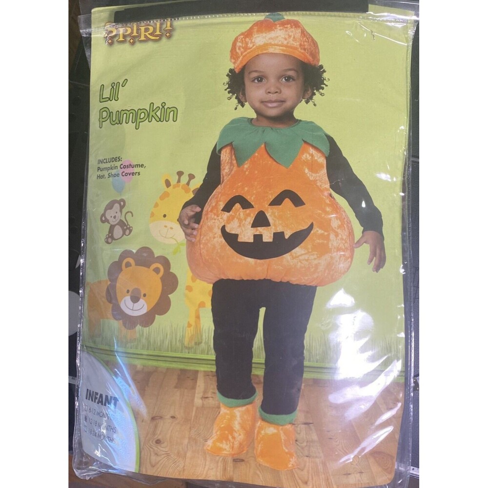 Spirit Halloween Costume Lil Pumpkin 12-18 Months